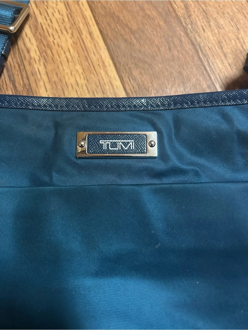Tumi Navy Blue Nylon Messenger Crossbody Bag with Adjustable Strap